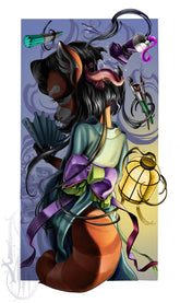Print Futakuchi Onna by LauraBluntt